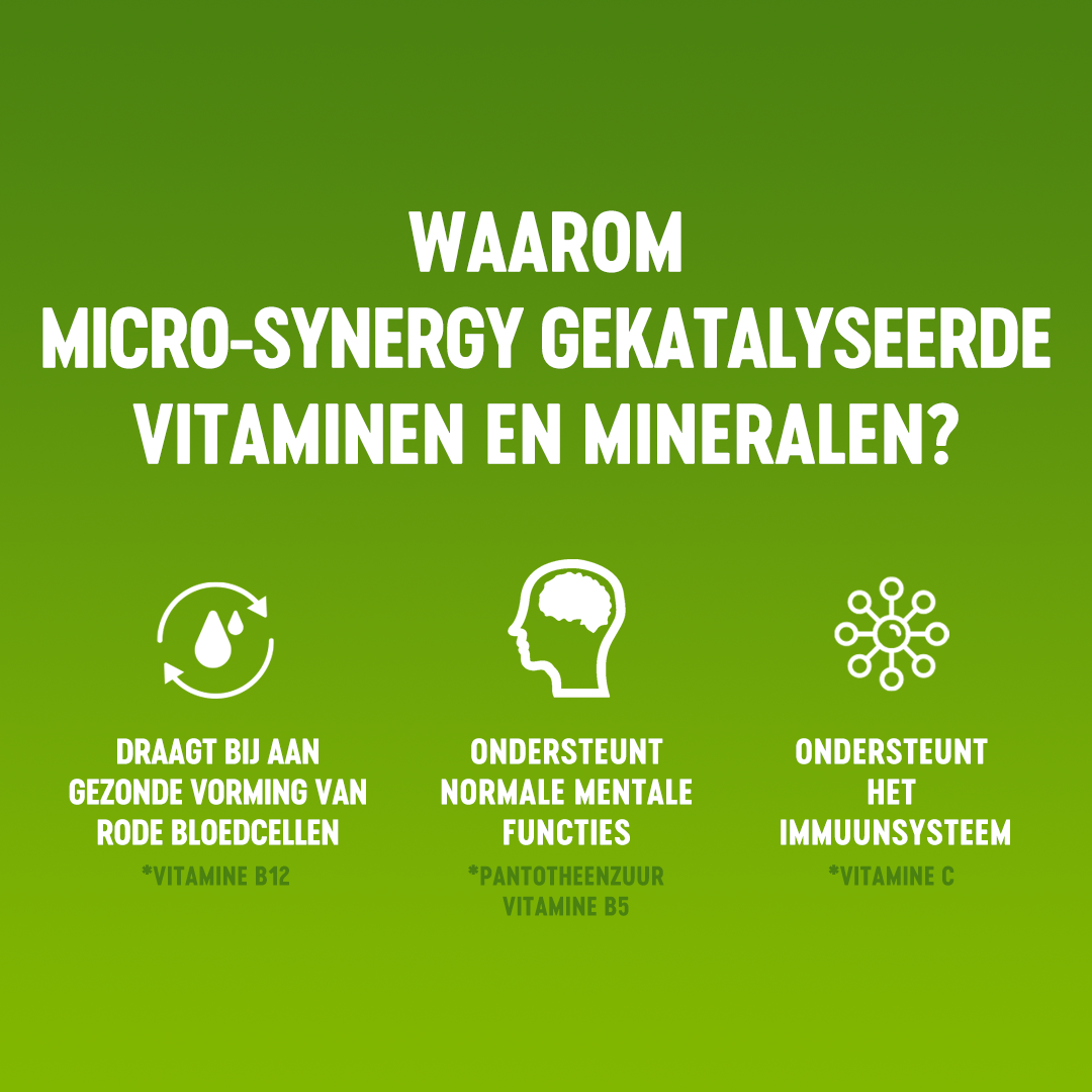 Waarom micro-synergy gekatalyseerde vitaminen en mineralen?